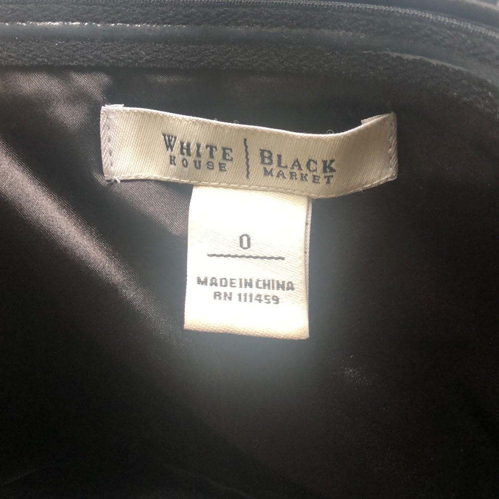 WHBM black satin dress - Picture 4 of 6